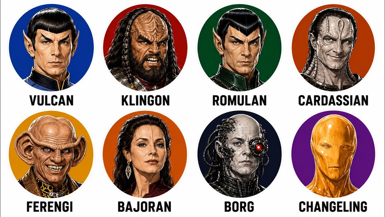 Excalbian Every Major Alien Species In Star Trek Explained - YouTube