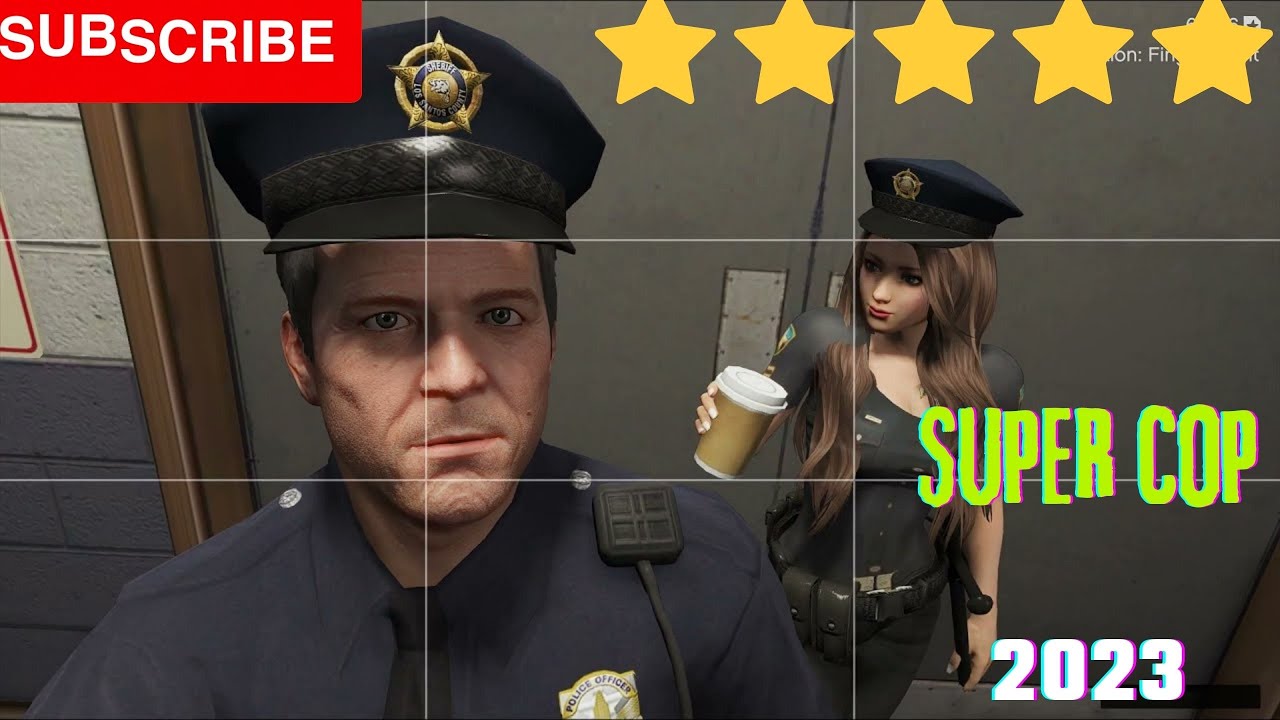 😱GTA 5 - Massacre at the Michael police station + Escape of a sick star ...