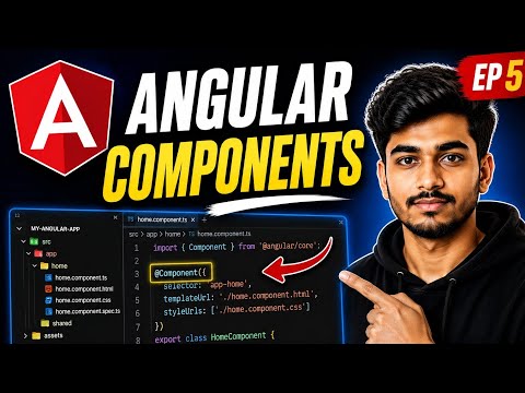 Angular Components Explained 🔥 Create Your First Component | Angular Tutorial Hindi | Episode 5