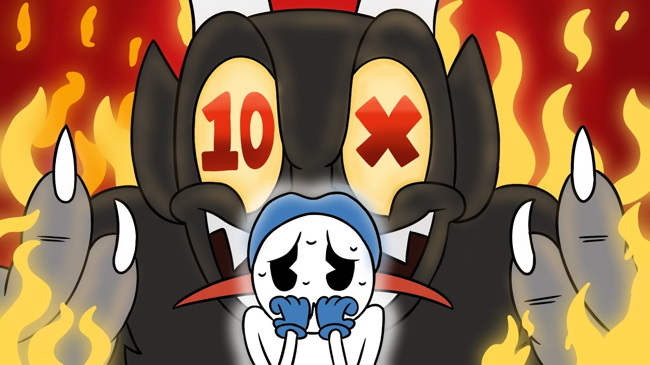 I played Cuphead, but bosses have 10x MORE health...