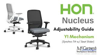 HON Nucleus Chair (Y1 Mechanism) - Adjustability Guide