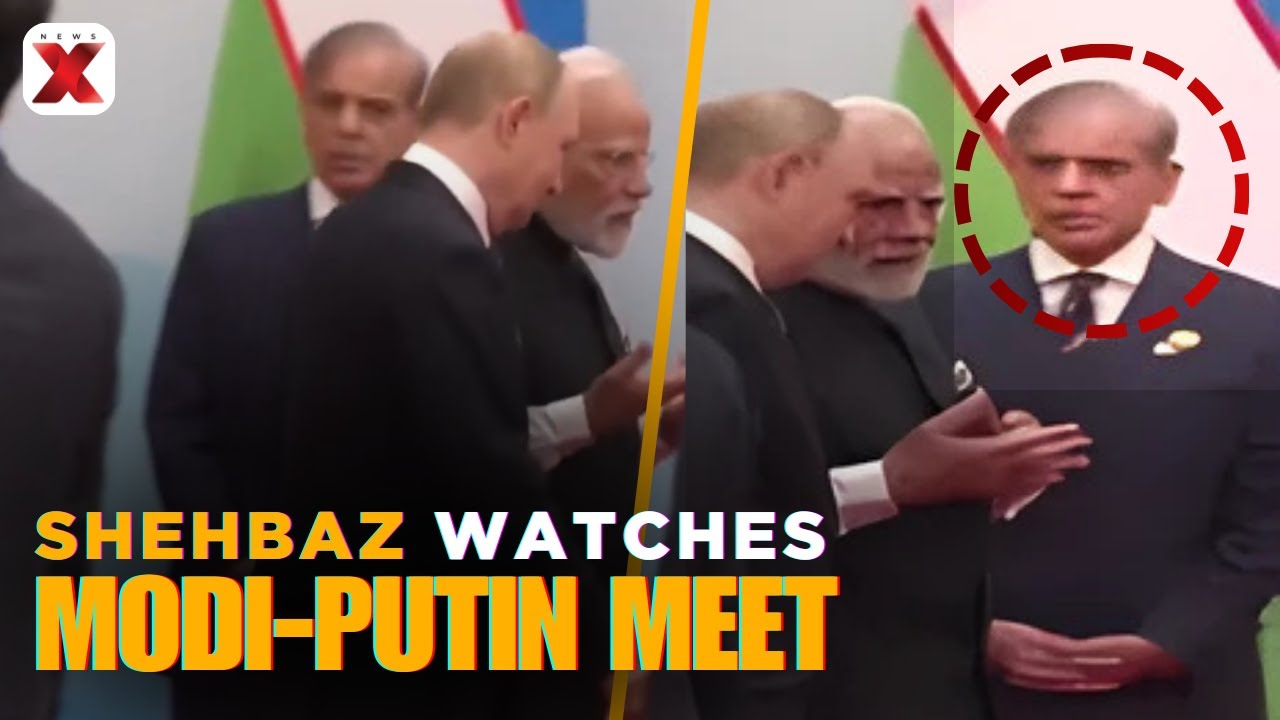 Смотрите: Шехбаз наблюдает за встречей Моди и Путина | Момент дня в ШОС