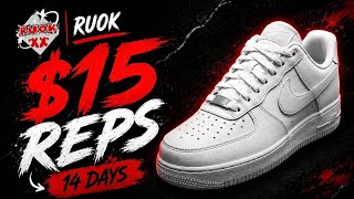 I Wore RUOK’s $15 Air Force 1 Reps for 14 Days…