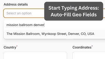 Filament Google Maps: Address to Coordinates with Places API (Plugin)