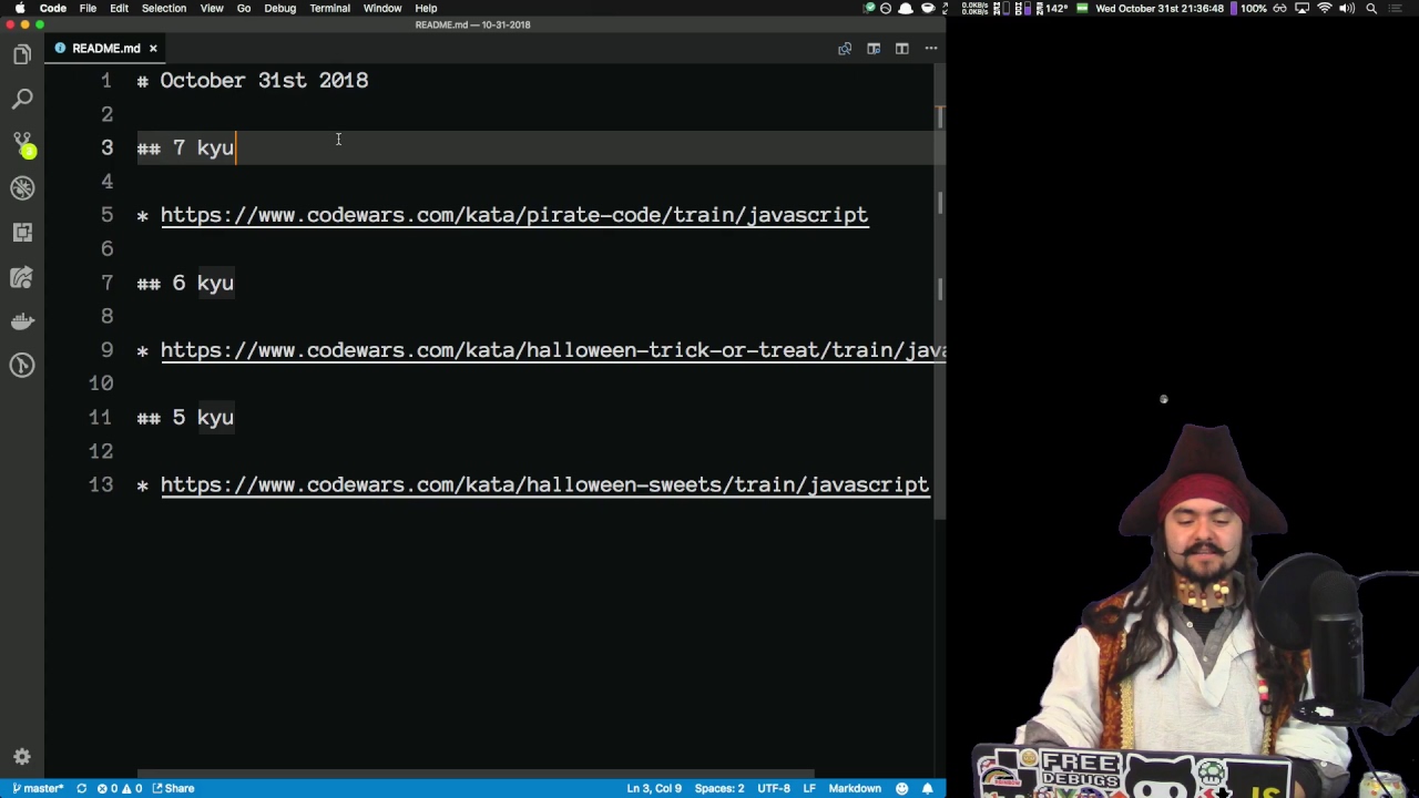 Code Katas #20 - Halloween Edition! - YouTube