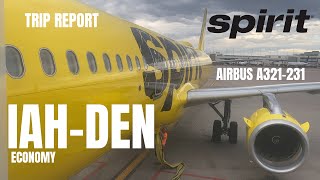 Spirit's Airbus A321-231 Economy Class Experience | Houston to Denver