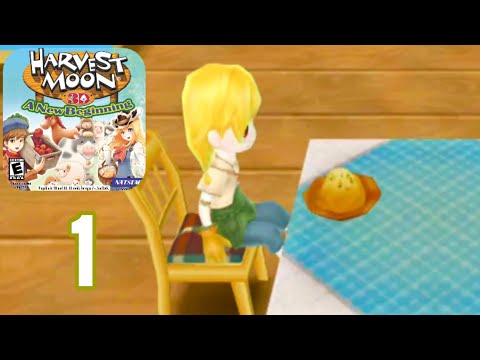 Harvest Moon 3D A New Beginning - Gameplay Walkthrough Part 1 (3DS) - No Commentary