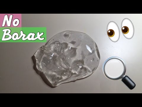 How To Make Clear Slime With Contact Lens Solution No Boraxborax Substitute