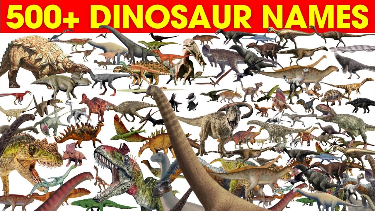 🦖Dinosaurs for Kids| Learn 528 Dinosaur Names from A to K for
