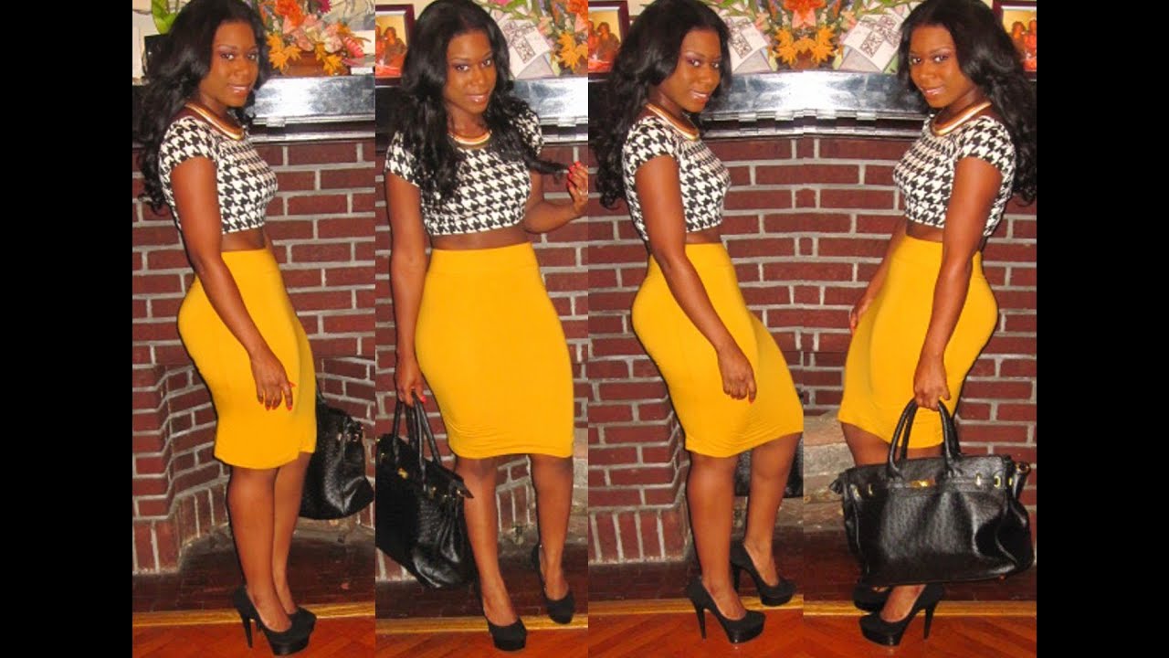 houndstooth, peplum, cropped top