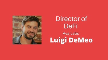 Directing DeFi on Avalanche with Luigi DeMeo