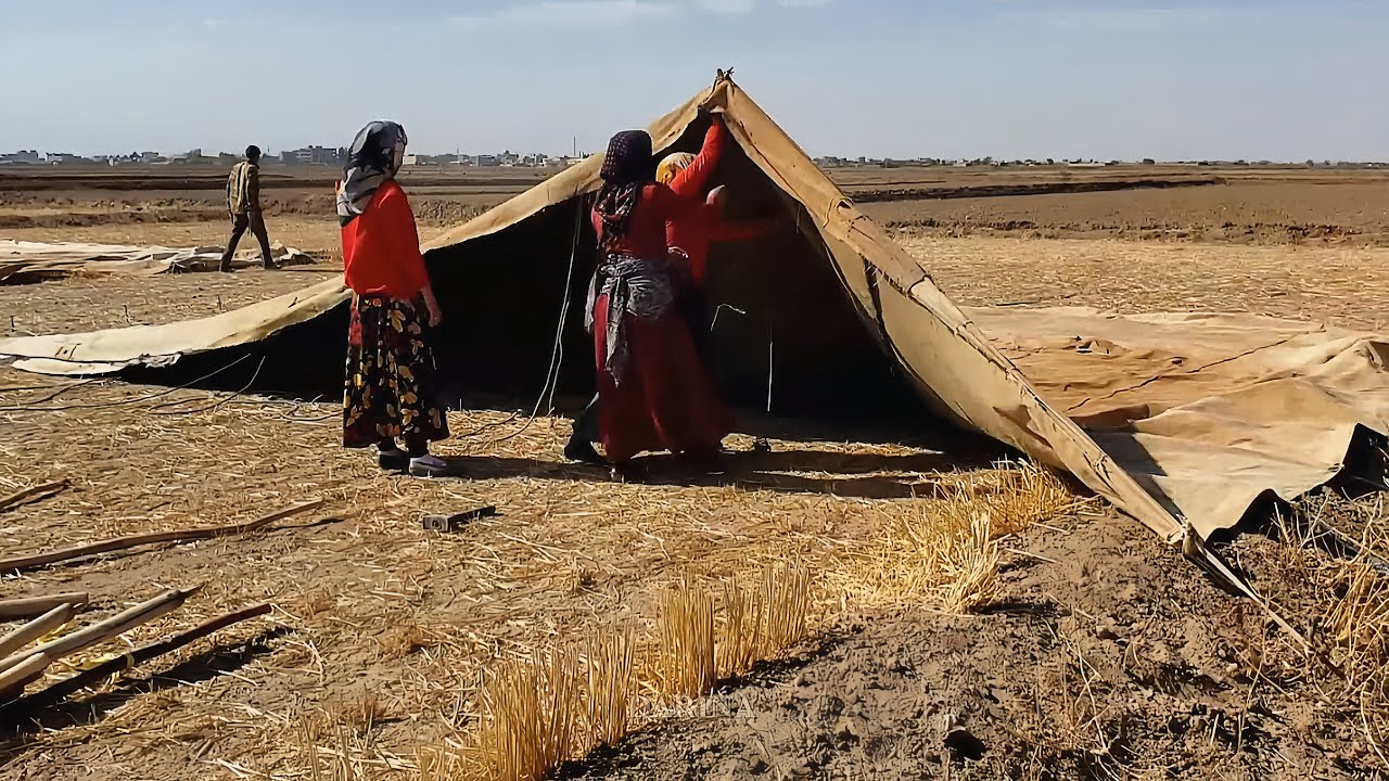 Unfolding the Enigma: The Intricacies of Setting a Nomadic Tent - YouTube