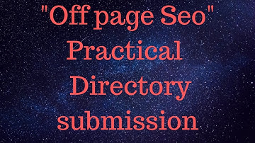 SEO -How we do Directory submission| directory submission on So Much|Back links directory submission
