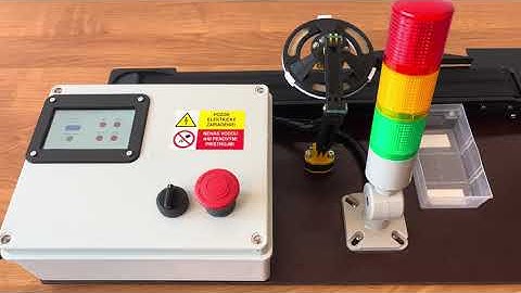 The didactic model of a sorting conveyor with visual object recognition Arduino Nicla Vision + GIGA