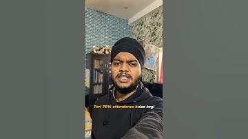 75% attendance 😎 #ytshorts #college #attendance #students #relatable #friends #luvjeetsvlog