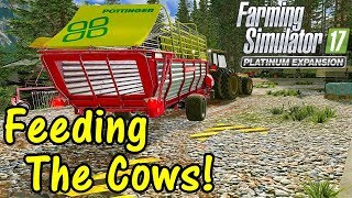 Let's Play FS17, Tyrolean Alps #5: Feeding Cows!