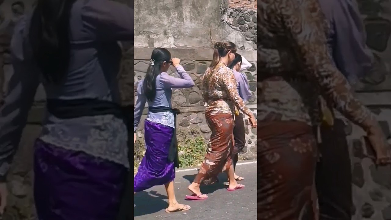 Balinese women on the Ceremony in Bali