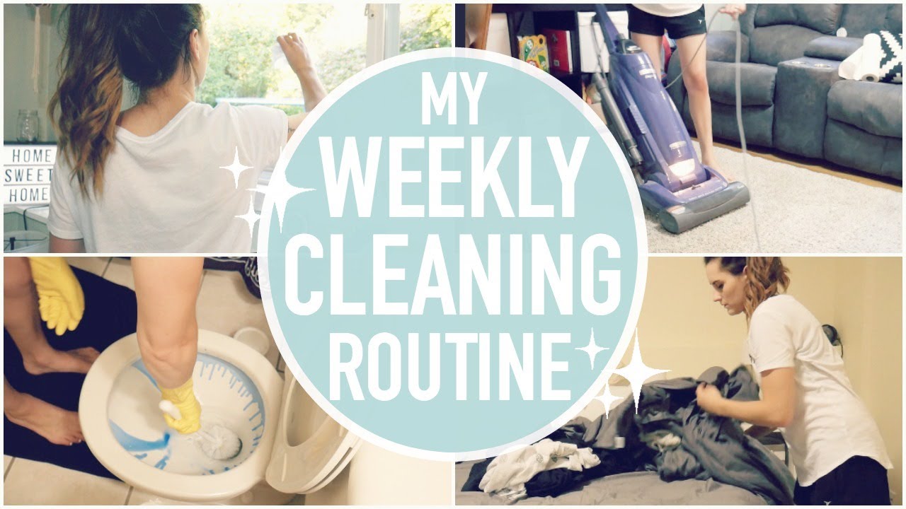 CLEAN WITH ME! - WEEKLY CLEANING ROUTINE 2017 || BETHANY FONTAINE