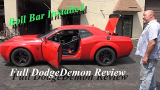 Dodge Demon Gets ROLL BAR for Quarter Mile Runs