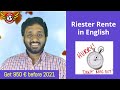 Riester Rente explained in English  | GERMANY INSURANCE SERIES