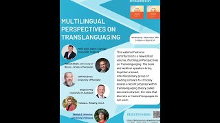 AERA SLR & BER SIG Webinar Recording “Multilingual Perspectives on Translanguaging”