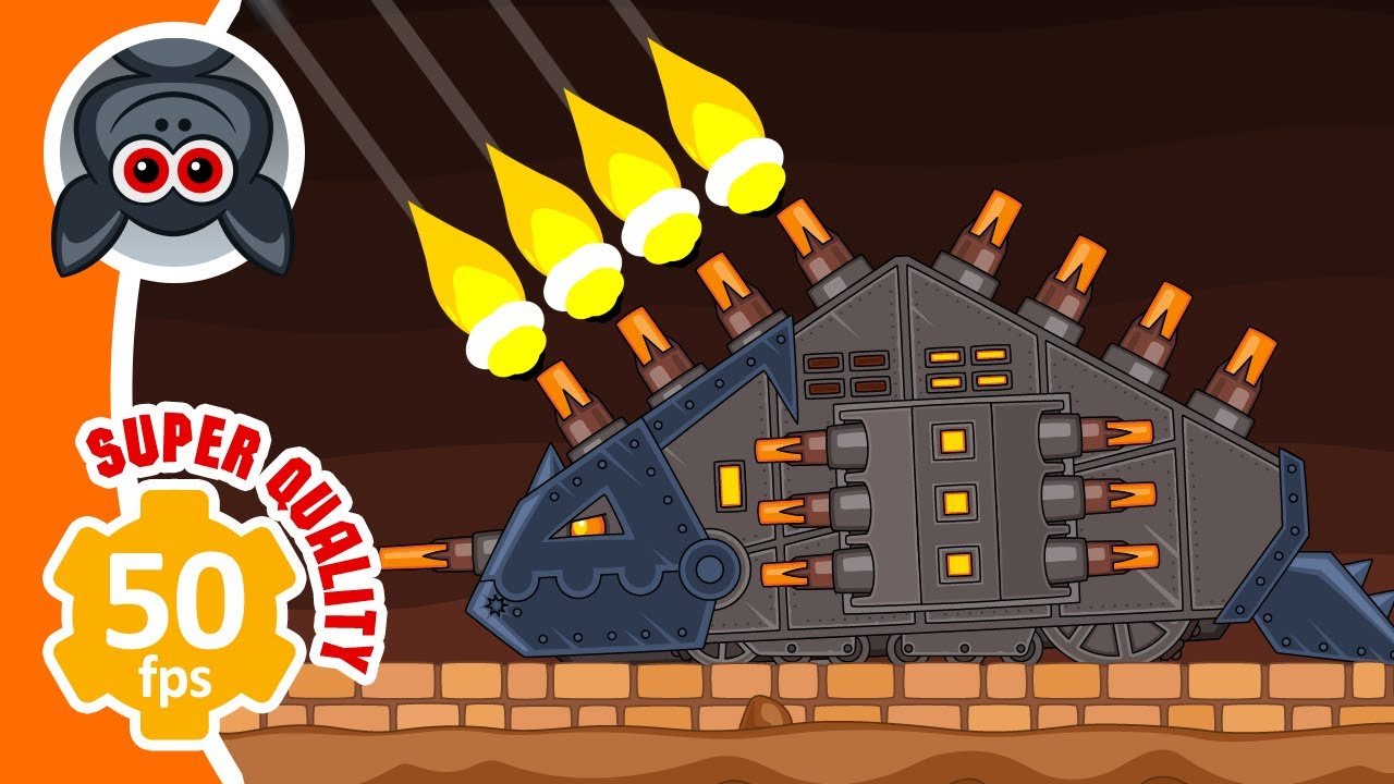 Бой с Танкозавром. Стальные монстры против Демонов. Мультики про танки