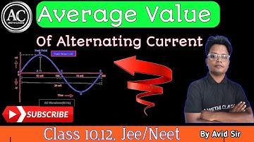 Average Value Of Alternating Current #Avidsir #Amethiclasses #avidsir