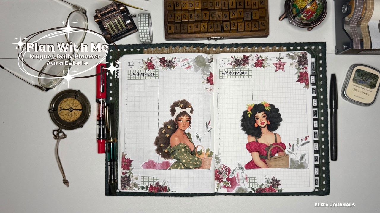 2026 Planner Goals| Plan with Me February 12-13th in my Magnet Daily Planner|Aura Estelle #planner