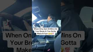 When You Only Get 30 Min Lunch Breaks