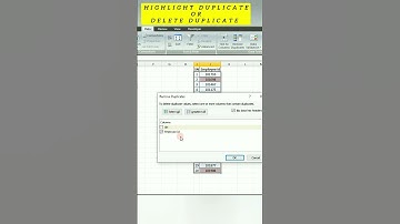 How to use remove Duplicates in ms excel। #short #shorts #excel #msoffice