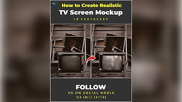 How to Create a Retro TV Effect Using Any Image - Photoshop Tutorial