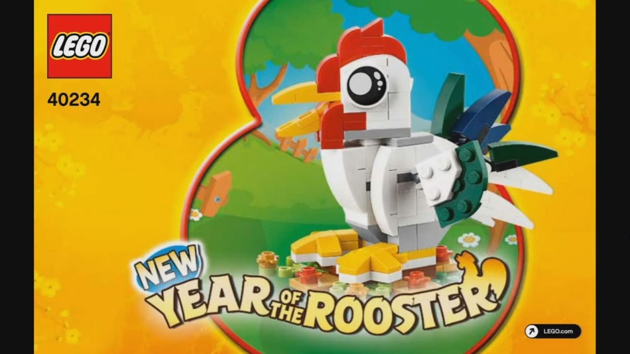 LEGO Creator 40234 Year of the Rooster - instruction timelapse