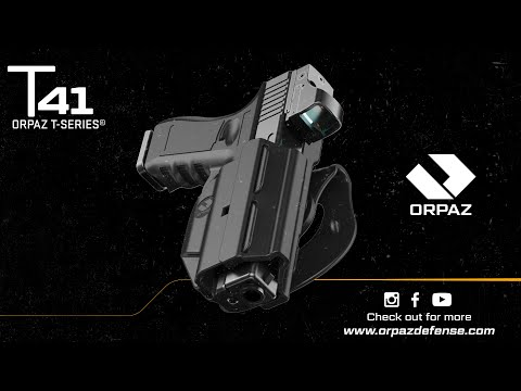 Video: ORPAZ T41 OWB Paddle Holster with Thumb Release for Pistols with Sights & Optics