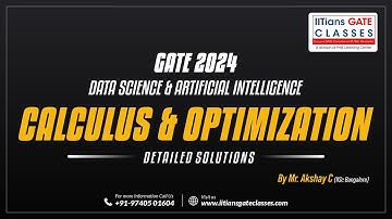 GATE 2024 DA Paper solution | Calculus & Optimization | GATE DA Online Lectures | GATE Data Science