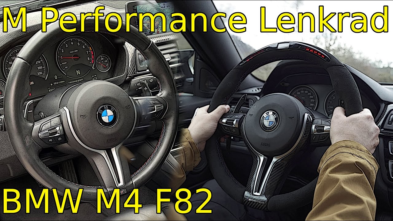 BMW M4 F82: Einbau M Performance Lenkrad mit Race-Display +