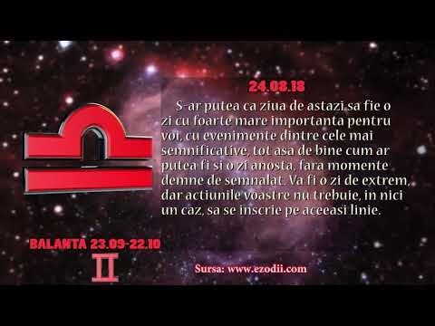 Video: Horoscop 24 August