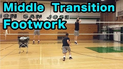 Middle Transition Footwork - Volleyball Tutorial