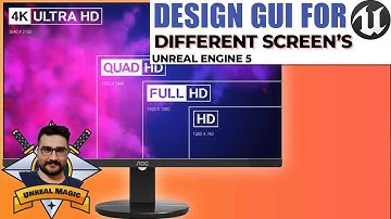 How to design your gui to fit in any screen sizes in Unreal engine 5 GUI Design  tutorial