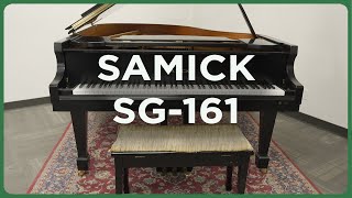 Samick SG-161 Grand Piano | Satin Ebony | SN: IRLG0159 | UsedAlamo