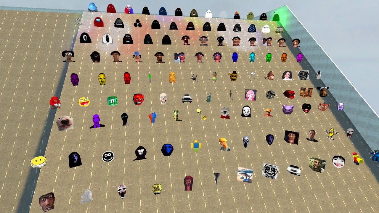 Angry Munci, Juandale Family, Selene Family And Nicos Nextbots Family Chasing Me in Garry's Mod