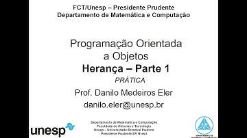 [FCT-UNESP] AULA 05 - Programação Orientada a Objetos: herança (parte 1) - Prática