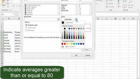 Conditional formatting (adding a new rule)