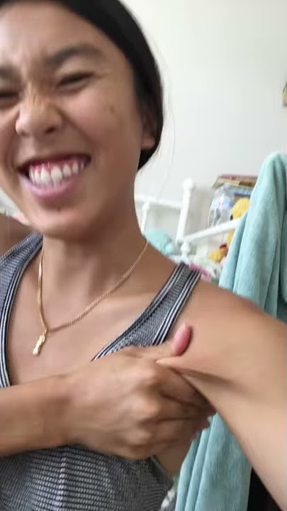 Paigey smelling my armpits
