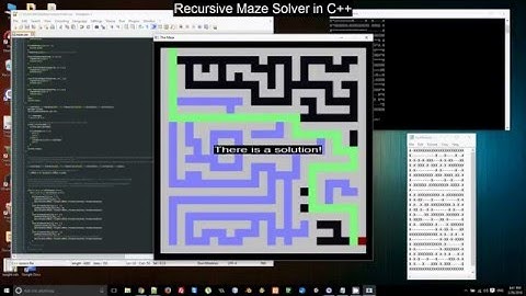 Recursive Maze Solver in C++
