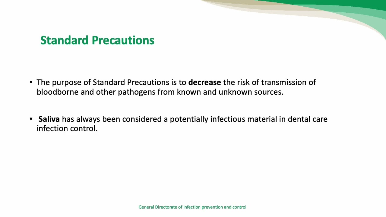 Standard and Transmission based Precautions ICDep