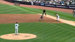 2012/06/10 Pettitte picks off Hairston