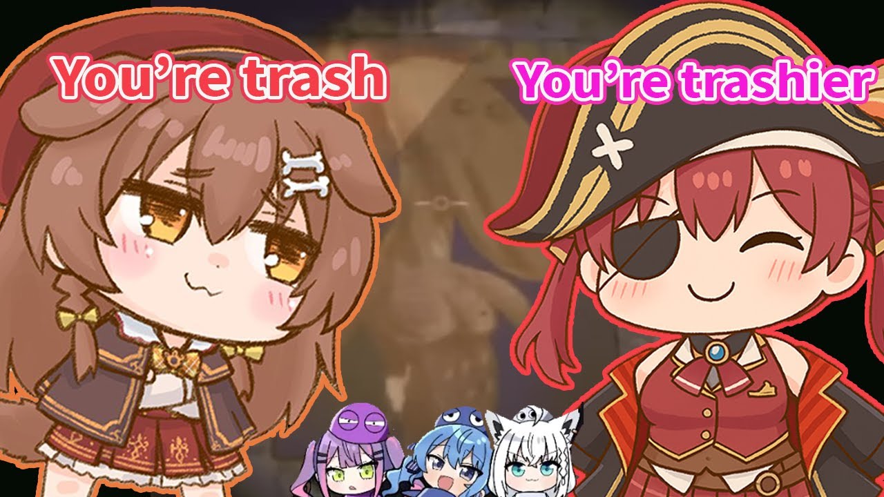 The Way Marine & Korone Keep Going Back and Forth Is Just Too Funny 【Hololive】