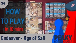 Endeavor Age of Sail - How to play Video - Peaky Boardgamer screenshot 5