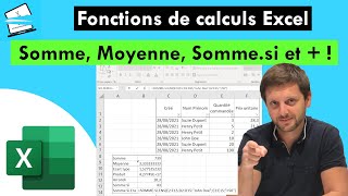 Les fonctions de calculs sur Excel screenshot 4