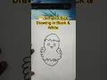 🐣 Simple Chick Drawing in Black & White | Easy Art Ideas #Shorts